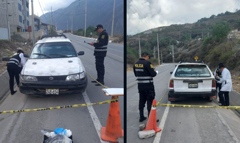 �AUTO ROBADO FUE ABANDONADO EN EL KM 4 RUTA ABANCAY â€“ CHALHUANCAvehÃ­culo